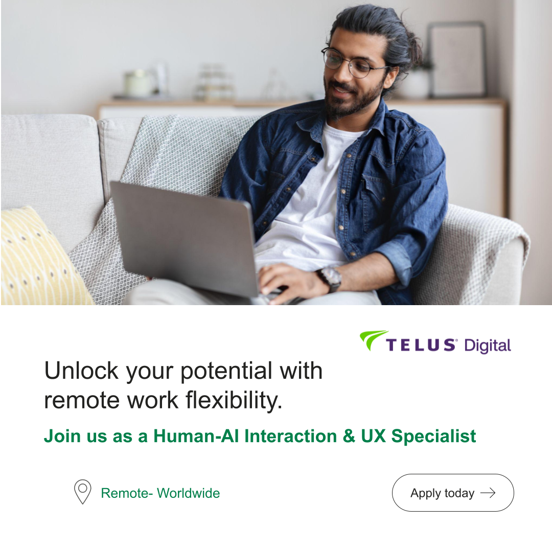  Human-AI Interaction & UX Specialist- Intermediate (AI Community)